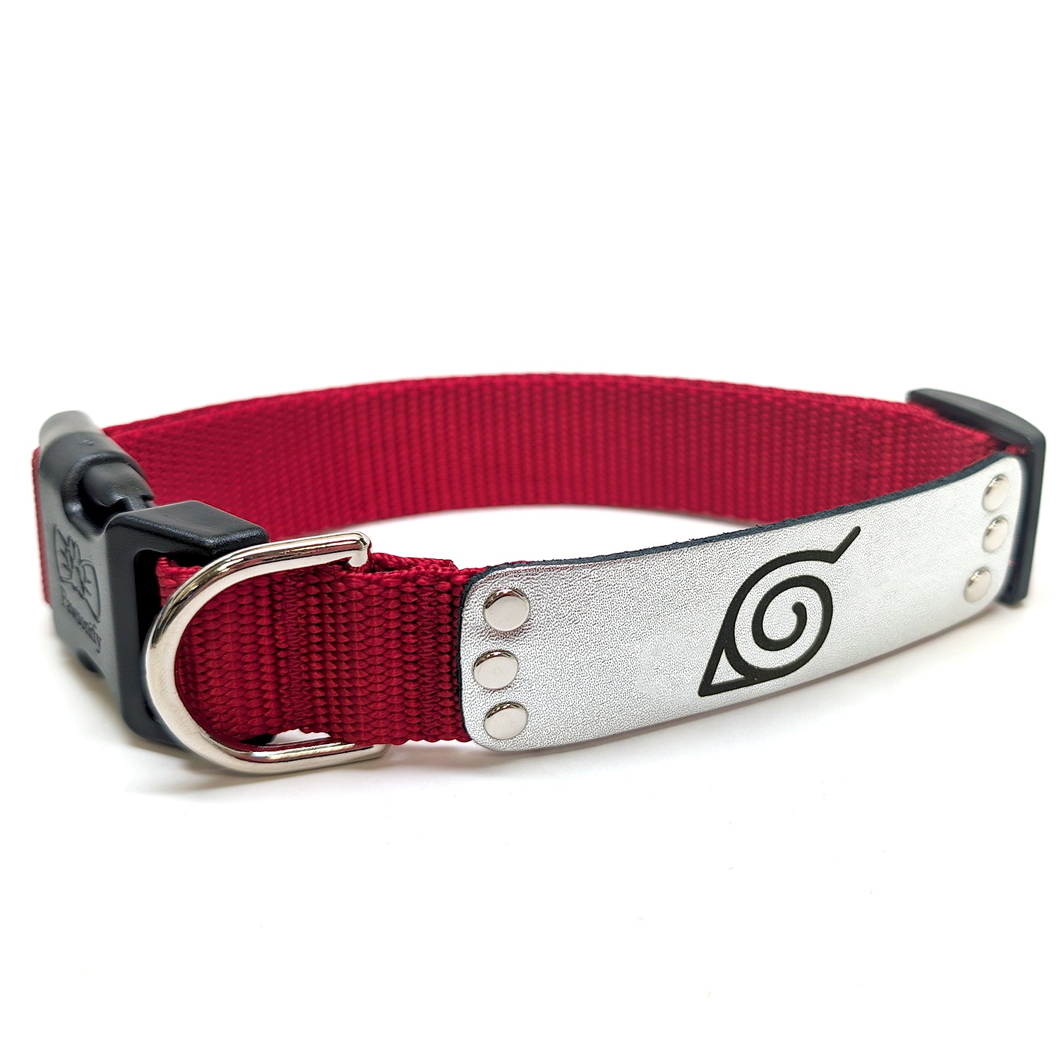 Naruto Shippuden x Pawsonify - Officially Licensed Ninja Collar (Red) for Medium Dogs #size_Dog: (M) 15-20