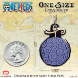 One Piece x Pawsonify - Gum Gum Devil Fruit Pet Tag - Size Reference