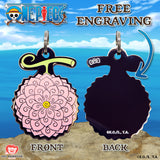 One Piece x Pawsonify - Flower Flower Devil Fruit Pet Tag - Engraving Preview