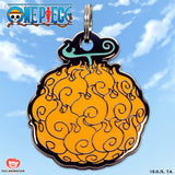 One Piece x Pawsonify - Flame Flame Devil Fruit Pet Tag