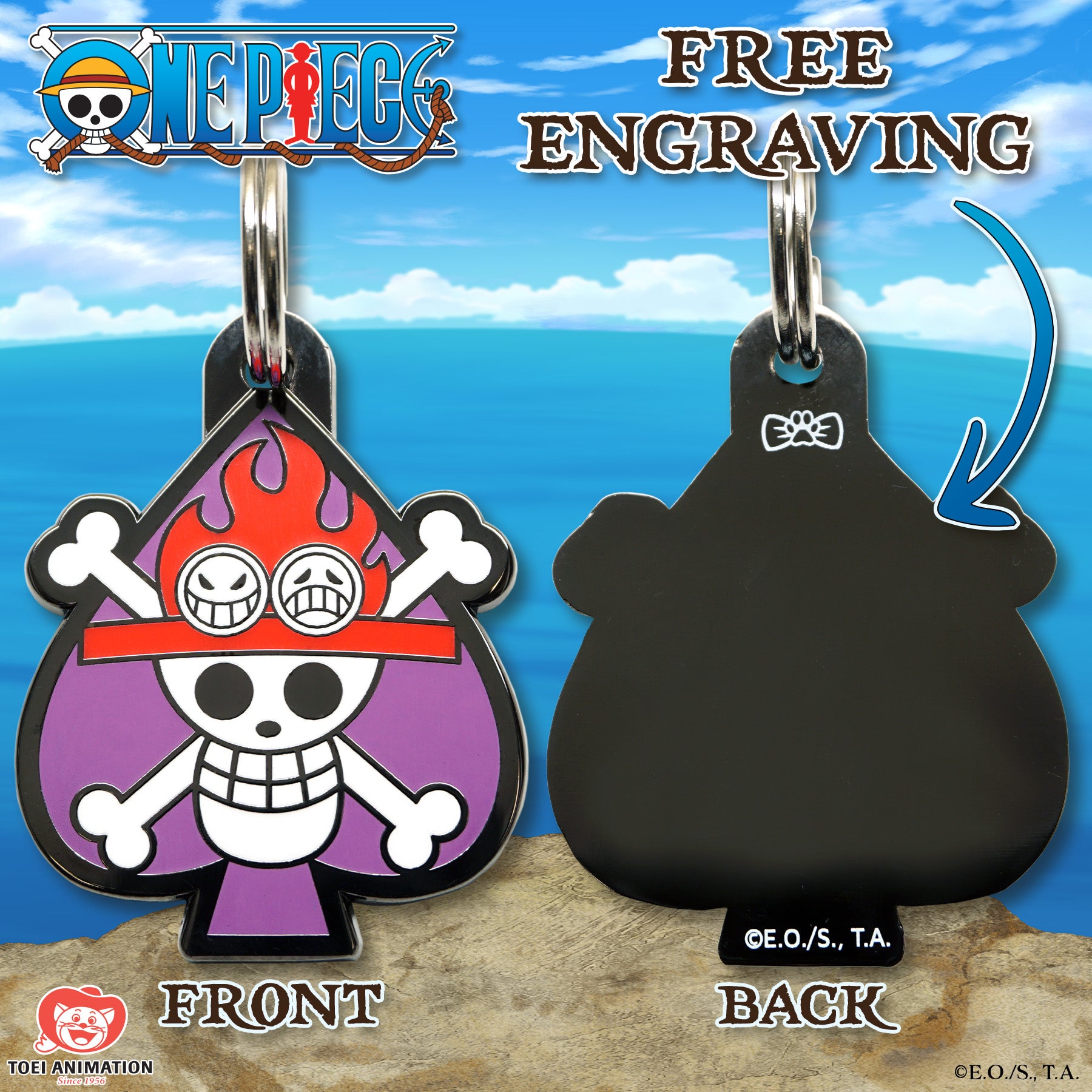 One Piece - Engraving Preview Jolly Ace Pet Tag