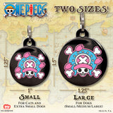 One Piece x Pawsonify - Chopper's Jolly Roger Pet ID Tag  - Tag Sizes