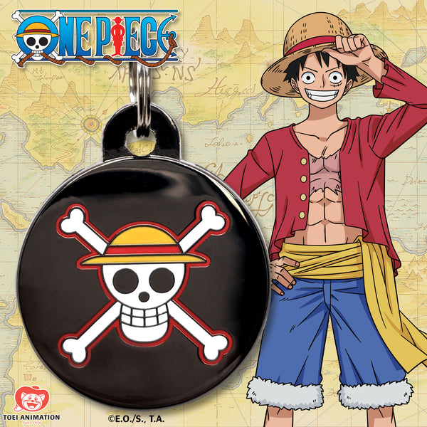 One Piece x Pawsonify - Luffy's Jolly Roger Pet ID Tag