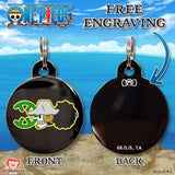 One Piece x Pawsonify - Usopp's Jolly Roger Pet ID Tag - Engraving Preview