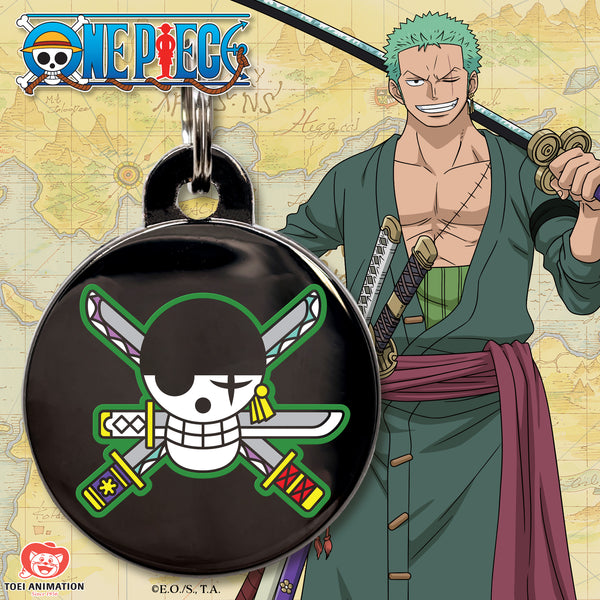 One Piece x Pawsonify - Zoro's Jolly Roger Pet ID Tag