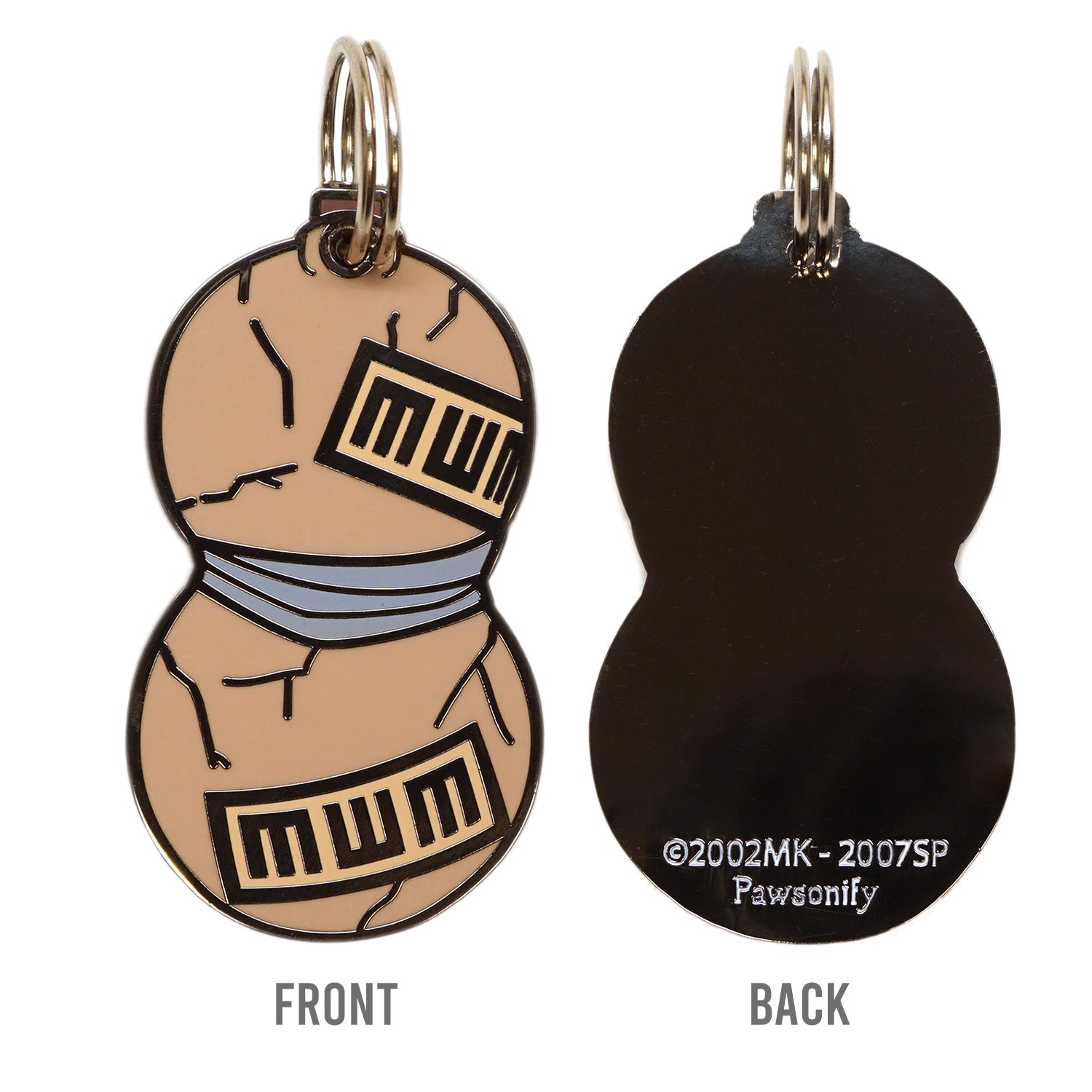  Naruto Shippuden x Pawsonify - Gaara's Gourd Pet Tag - Engraving Preview