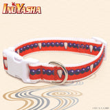 Medium Inuyasha-themed dog collar by Pawsonify, designed for durability and style with anime-inspired details.#size_Dog: (M) 15-20