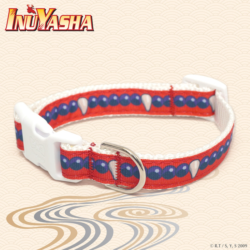 Small Inuyasha-themed dog collar by Pawsonify, featuring a sturdy build with anime-inspired details.#size_Dog: (S) 11-15