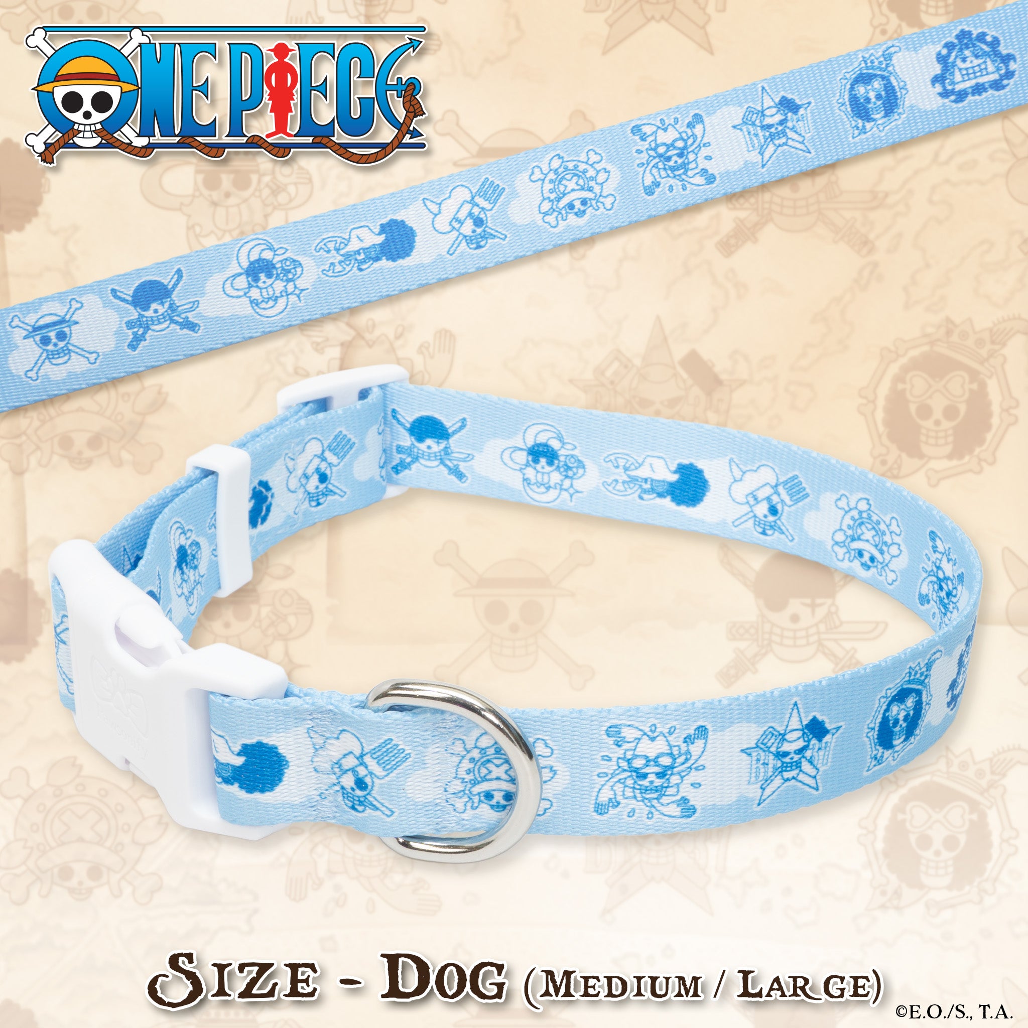 One Piece - New World - Medium/Large Dog Collar #size_Dog: (M) 15-20" / Dog: (L) 16-26"