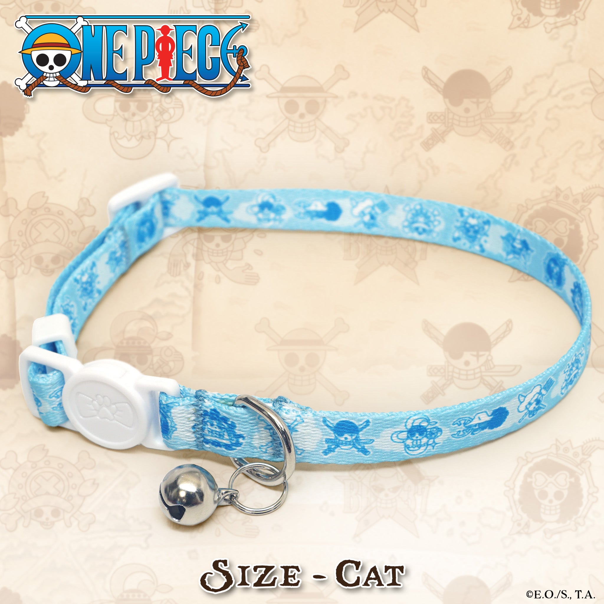 One Piece x Pawsonify - The New World - Straw Hat Pirates Cat Collar #size_Cat: 8.5-12"