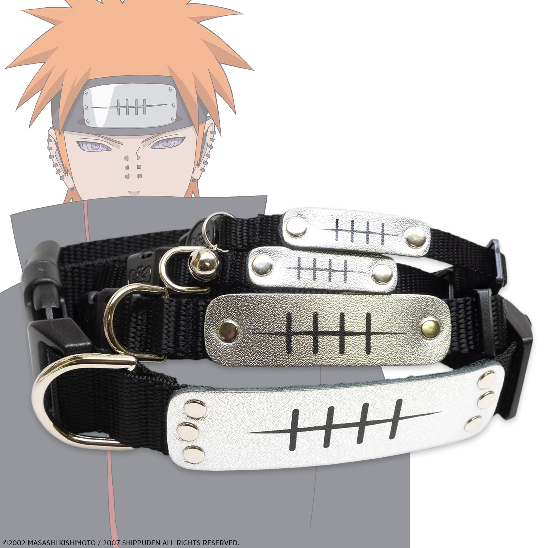 Naruto Shippuden Officially Licensed Rogue Rain Cat Dog Pet Collar